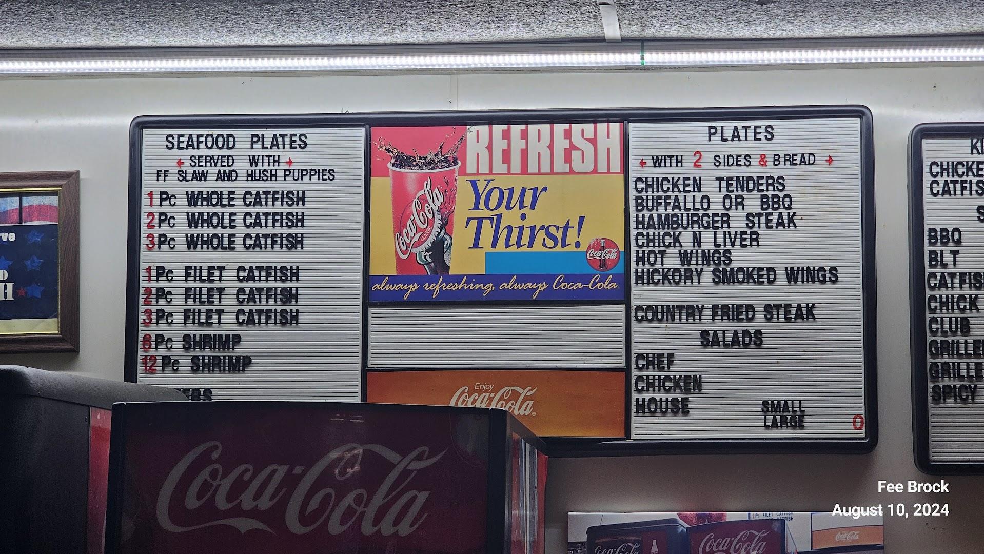 Penton Grill Menu